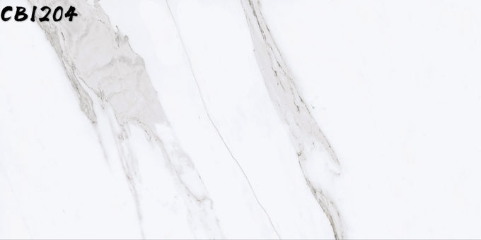Yüksek Kaliteli Carrara Zemini Matt Rustik Çini Tam Vücut 600x1200mm (24x48 ")